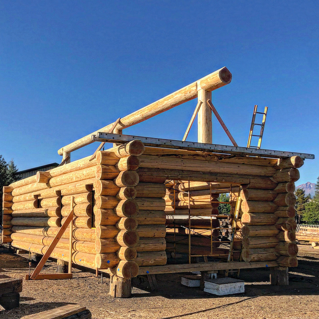 LOG TRAPPERS CABIN FROM KNAUGHTY LOG HOMES $50,000 dollar value!